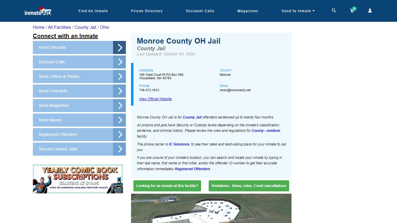 Monroe County OH Jail - Inmate Locator - Woodsfield, OH